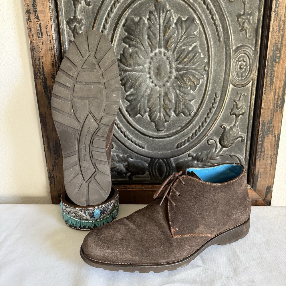 Michael Toschi SL800 Chocolate Suede‎ Chukka Boots Men Sz 8 Retail $595